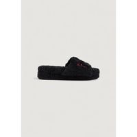 ralph lauren pantuflas robin platform slf6230crl-blk para mujer