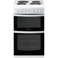 indesit id5e92kmw 50 cm electric solid plate cooker - white white