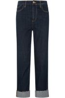 jeans denim recto con dobladillo indaco 32