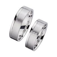 alianzas oro blanco con diamantes ancho 6 mm