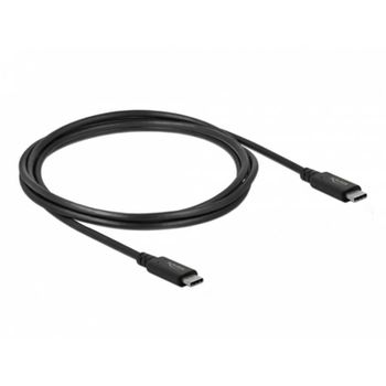 Cable USB4 Delock 20 Gbps 2 m USB-C a USB-C Negro