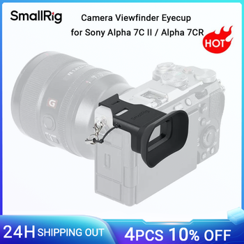 Visor de cámara SmallRig A7CII A7CR para Sony Alpha 7C II / Alpha 7CR con cordón pequeño, Material de silicona suave -4819