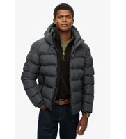superdry para hombre m5011905a chaqueta acolchada hooded sports negro m casual poliester