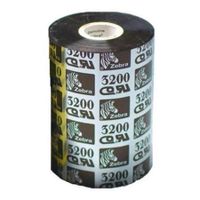zebra 03200bk10245 original waxresin printer ribbon 3200 102mm x 450m
