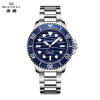 Reloj de buceo Seagull Ocean Series para hombre, reloj mecánico automático de 40mm, 20bar, resistente al agua, luminoso, orologio uomo automatico 6203
