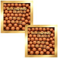 fashion make up colorete  polvos bronzing pearls n03 - pack of 2 para mujer