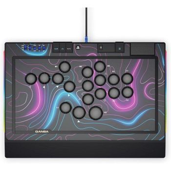 Qanba Sapphire Arcade Stick Leverless 18 Botones Personalizables PS5 PS4 PC