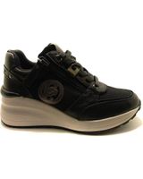de carmela 161844 sneakers para mujer color negro metalico