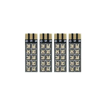 4PCS HGLRC LED LONGXL tiras LED de 13 mm de pequeño tamaño programables con cambio de color para drones de carreras RC F