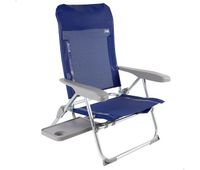 silla de playa multiposicion plegado slim cmesa y cojin aktive