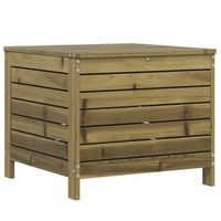 taburete de jardin  otomana de jardin  reposapies de jardin madera de pino impregnada 62x635x535 cm