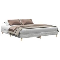 cama matrimonial  cama para adultos  estructura de cama sin colchon gris sonoma 180x200 cm