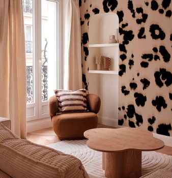 Papel pintado leopardo de alta gama 200 g 300x250 cm 5 tiras