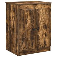 mueble de cuarto de bano roble ahumado 54 x 41 x 70 cm vidaxl