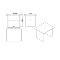 conjunto de muebles de oficina vo8-w blanco