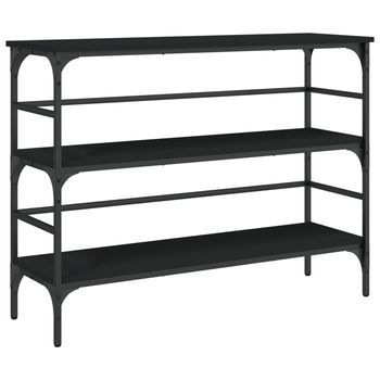 Mesa Consola | Mesa De Entrada | Mesa Auxiliar Madera De Ingeniería Negro 100x32x75 Cm