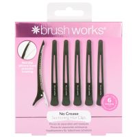 brushworks no crease sectioning hair clips pack of 6