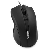 raton nilox optico ambidiestro usb 1600 dpi negro confortable
