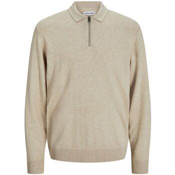 Jack & Jones Jersey 12268210 EMIL KNIT POLO-OATMEAL para hombre