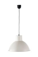lampara techo pantalla metalica blanco rugoso