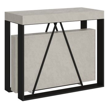 Consola extensible 90x40/300cm effecto madera, cachemira