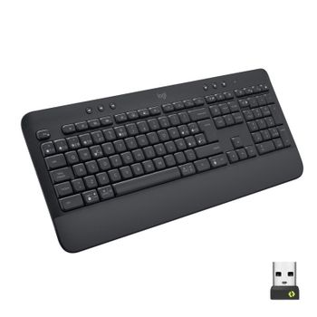 Logitech Signature K650 Teclado Inalámbrico Completo con Reposamanos y Receptor USB Logi Bolt