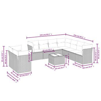 Conjunto De Salón (incluye 10 Componentes Y Está Equipado Con Cojines Negros)
