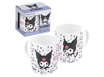 Taza - Sherwood Kuromi, 325ml, Apta para Microondas y Lavavajillas, Licencia Oficial