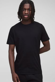 Camiseta Básica Ajustada, Negro