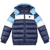 guess abrigo de plumas hooded ls puffer wzip para nino