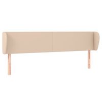 cabecero de cuero sintetico color capuchino 183x23x7888 cm