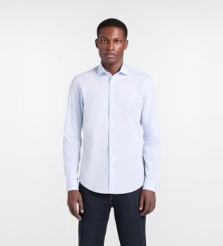 Harmont & Blaine para hombre. CNQ011012523M Camisa Stretch azul (XL), Casual, Algodón, Clásico, Manga larga