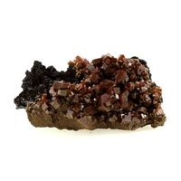 vanadinita - pierre natural de marruecos mibladen - vanadinitis crystal rouge brillante poderoso mineral de curacion  1951 ct - certificado de
