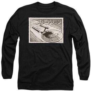 Star Trek Camiseta manga larga Enterprise para mujer