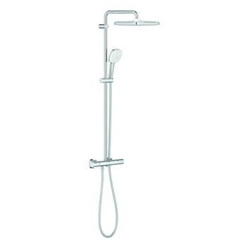Sistema De Ducha Con Termostato Incorporado Grohe Tempesta System 250 Cube, Chrome, 26689001