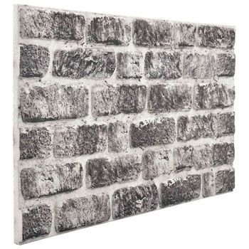 Paneles De Pared 10 Uds. 100 X 50 Cm Gris Oscuro Y Espuma Eps Vidaxl