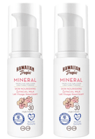hawaiian tropic leche solar mineral facial spf30 2x50 ml