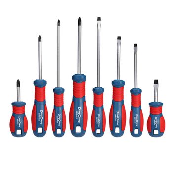 Juego de destornilladores magnéticos de 2/4/6/8 piezas, Phillips y de ranura, kit de herramientas manuales de precisión de acero CR-V para reparaciones en el hogar, electrónica, bricolaje