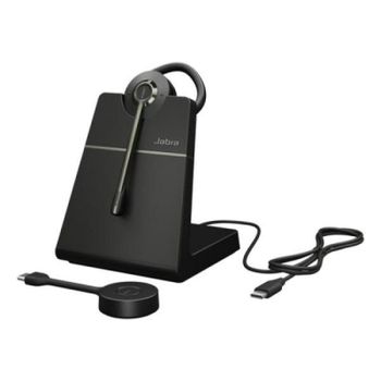 Auriculares Jabra Engage 55 SE inalámbricos USB-C para oficina y casa con soporte negro