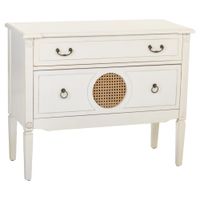 comoda de madera blanca 88x38x72