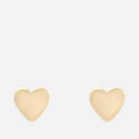 astrid  miyu heart 18k gold-plated sterling silver earrings