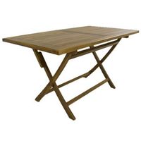 mesa de jardin teca rectangular 120 cm madera teca grado a medidas 120x70x77 cm tratamiento al agua aplicado mesa para terraza de teka mesita plegable de balcon