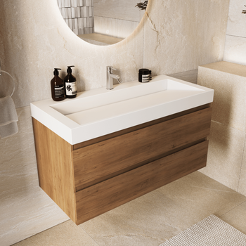 Mueble De Baño Zarivo 100 Cm - Roble Natural Lomazoo
