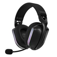 auriculares oniverse polaris inalambricos gaming multiconectividad bluetooth y usb-c con microfono desmontable negros
