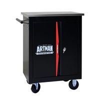 carro de herramientas - organizador para taller - acero - negro y rojo 625x345x780cm