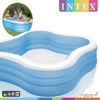 piscina swim center beach wave 229x229x56 cm 57495np intex