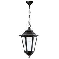 dopo lighting - lmpara de techo elite 6 ip43 e27 mx 42w cristal transparente negro