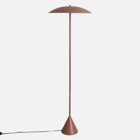 lampara de pie interior metal o50cm marron