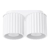 lampara de techo blanco aluminio alt 12 cm
