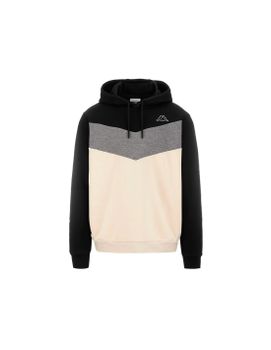 Sudadera Kappa Imagino Active Man Hombre Black/White Natural/Grey Ultim